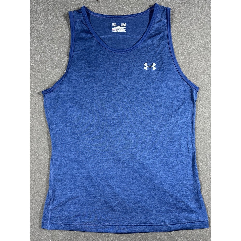 Men's Under Armour Loose Headgear Blue Tank Large